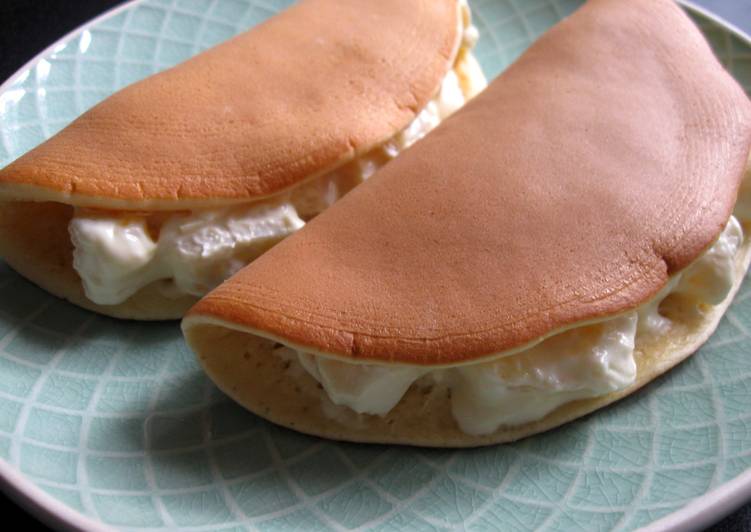 Simple Way to Make Speedy Pancakes with Pineapple & Cream Cheese Filling