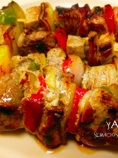 Una foto de Brochetas o pinchos