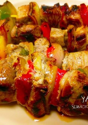 Una foto de Brochetas o pinchos