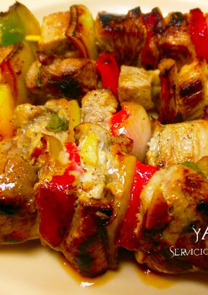 Una foto de Brochetas o pinchos