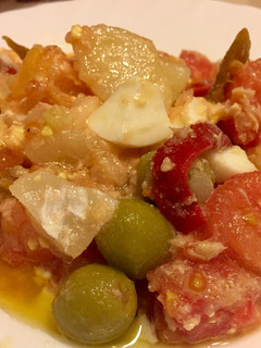 Una foto de Remojón Andaluz o Ensalada de naranja, patata y bacalao