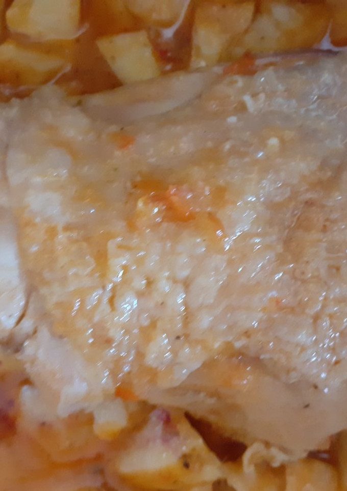 Una foto de Pollo en salsa