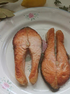 Una foto de Salmón