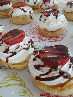 A picture of Berries And' Cream Tarts.