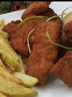 A picture of Fish and chips.
