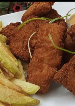 A picture of Fish and chips.