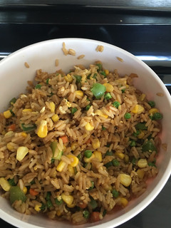 A picture of Vegetable fried rice.