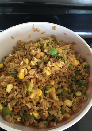 A picture of Vegetable fried rice.