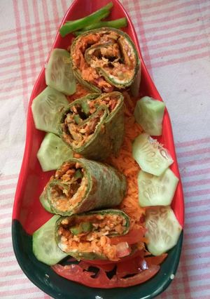 A picture of Spinach Veggies Roll.