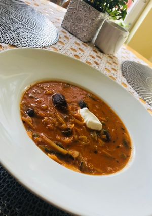 Paradicsomos zöldségleves recept fotója