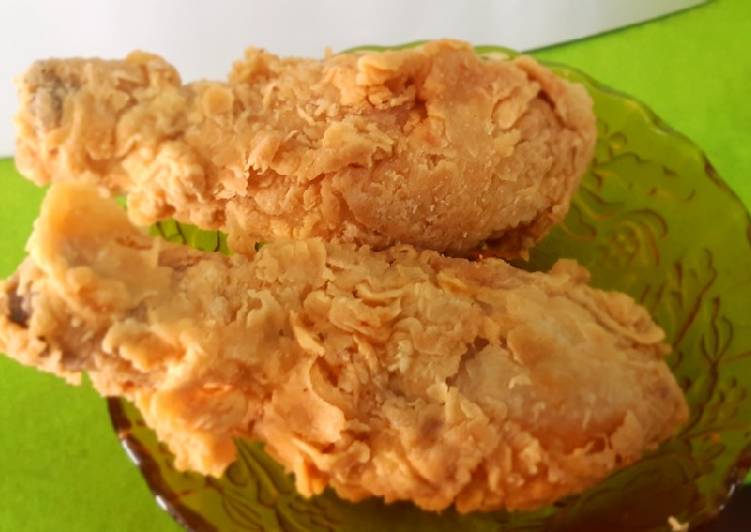 Bagaimana Menyiapkan Ayam goreng krispy homemade Anti Gagal
