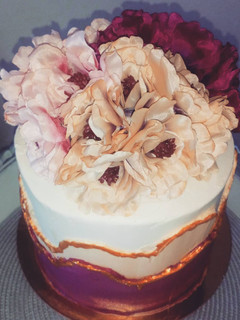 Una foto de Tarta de vainilla y agua de azahar