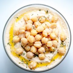 A picture of Homemade Hummus.
