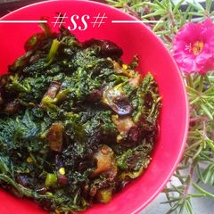 A picture of Fried Spinach.