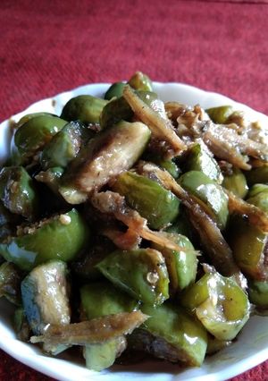 Foto resep Oseng Teri Terong Glatik