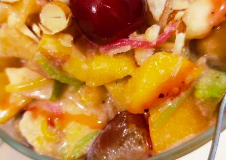 Simple Way to Make Homemade Creamy fruits