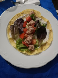 Una foto de Crepes de harina de garbanzo