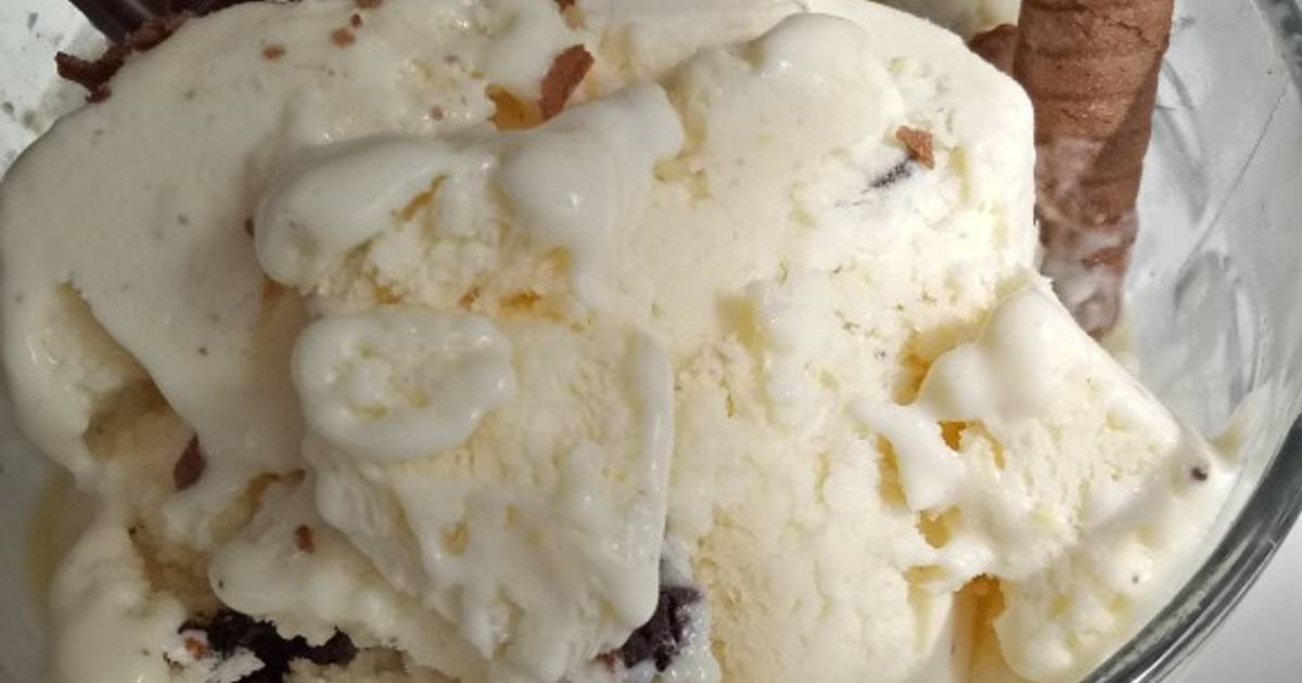 Resep Ice Cream Vanilla Super Creamy Oleh Ainun Nabila Cookpad