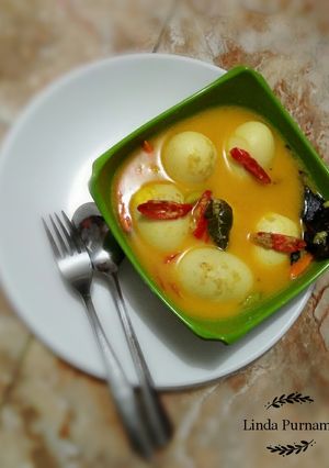 Foto resep Telur Kunyit Terasi Sederhana