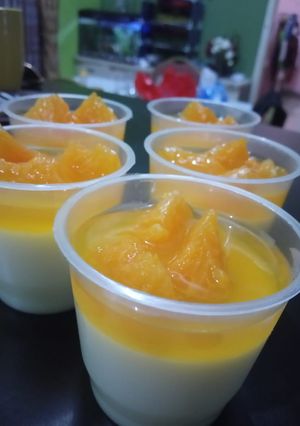 Foto resep Puding susu jeruk