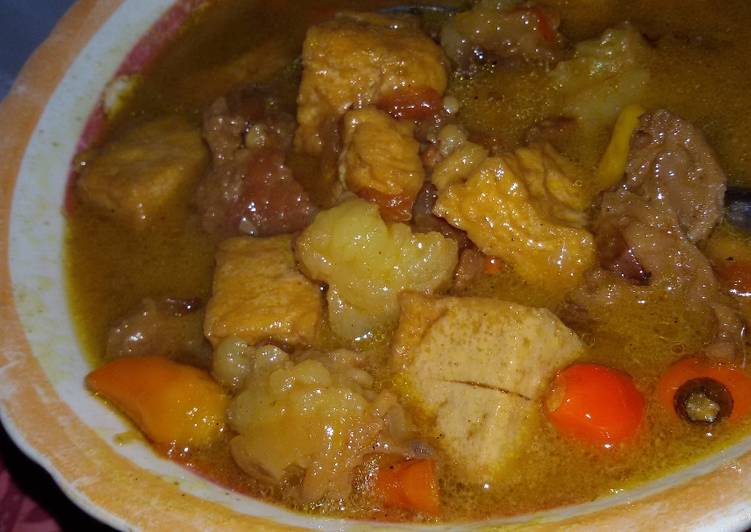 Semur tahu daging sapi