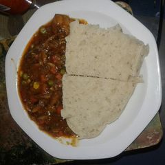 A picture of Tin fish gravy and dumpling.