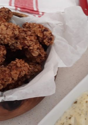 Una foto de Lagrimitas de pollo rebozadas en avena