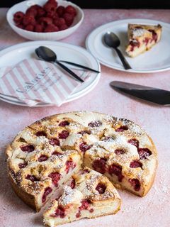 Une photo de Gâteau léger à la framboise