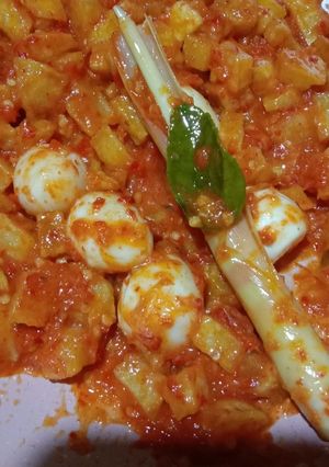 Foto resep SAMBAL GORENG KENTANG + TELUR PUYUH