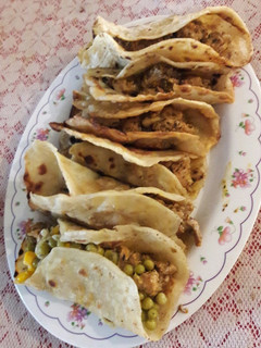 Una foto de Tacos de pollo a la mostaza