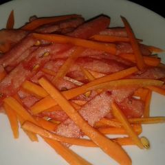 Water melon and carrot salad A picture of Water melon and carrot salad.