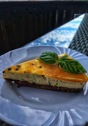 Bazsalikomos maracuja torta 🍰 recept fotója