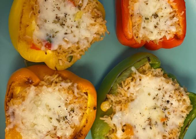 How to Make Perfect Stuffed bell pepper - veg Mexican rice