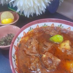 Aloo gosht A picture of Aloo gosht.