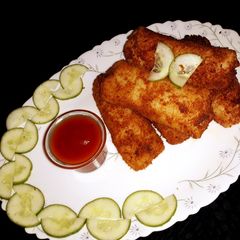 A picture of Chicken crepes Roll.