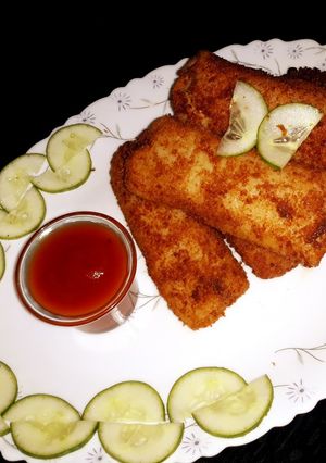 A picture of Chicken crepes Roll.