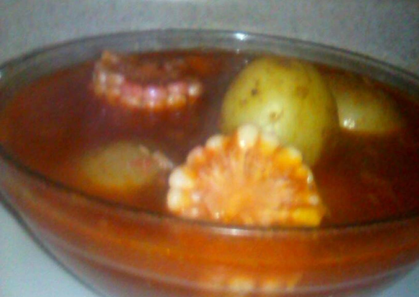 Caldo de lentejas con verduras