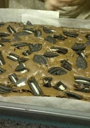 Foto principal de Brownie de chocolate con galletas oreo