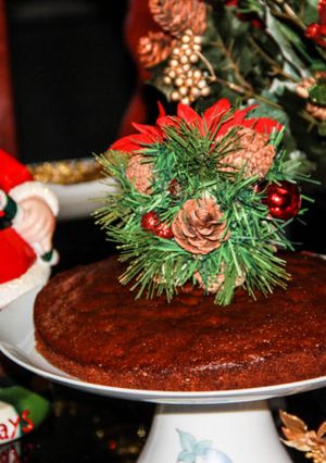 A picture of Chocolate Christmas Fruit Cake.