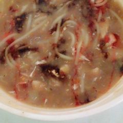 Hot and sour noodles soup A picture of Hot and sour noodles soup.