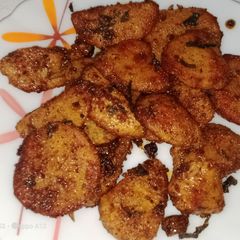 A picture of Arbi dry recipe.