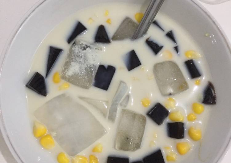 Resep Es cincau jagung manis oleh Yulia Helsi - Cookpad