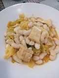 20.Alubias con repollo y Bacalao
