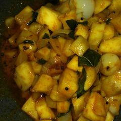 A picture of Instant raw mango pickle.
