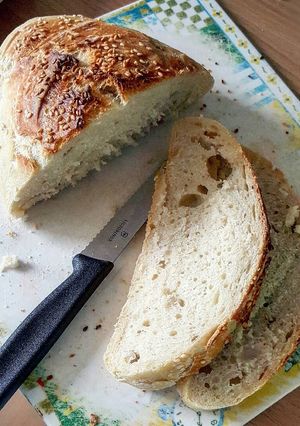 Foto resep No knead bread (roti tanpa ulen)