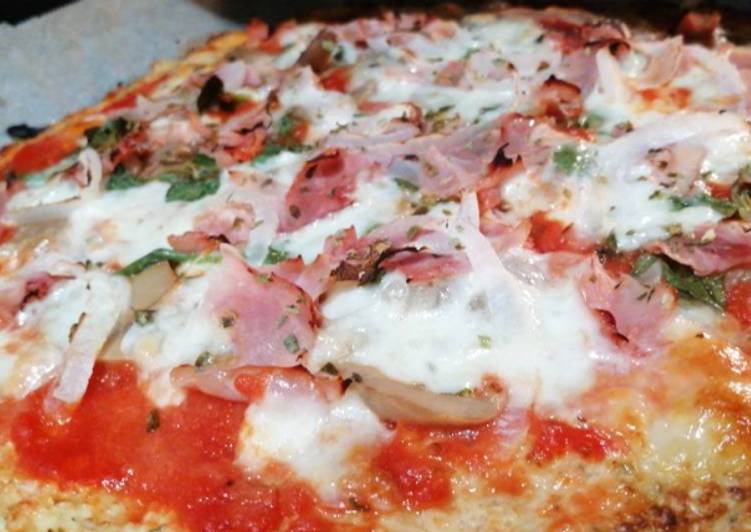 Pizza con base coliflor