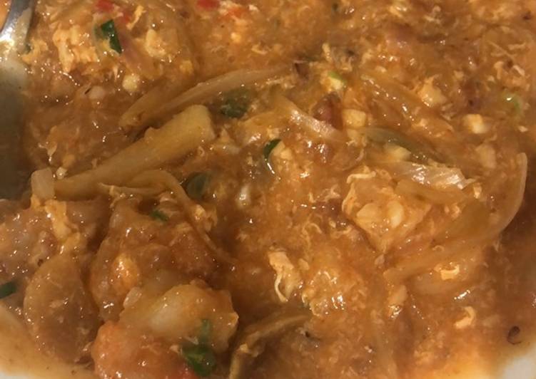 Resep Udang saos singapore (singapore chili prawn) yang mudah