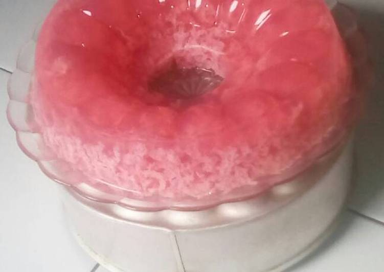 Cara Gampang Menyiapkan Puding karang merah sederhana yang Menggugah Selera