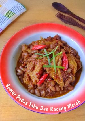 Foto resep Semur Pedas Tahu Dan Kacang Merah