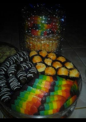 Foto resep Lidah kucing pelangi